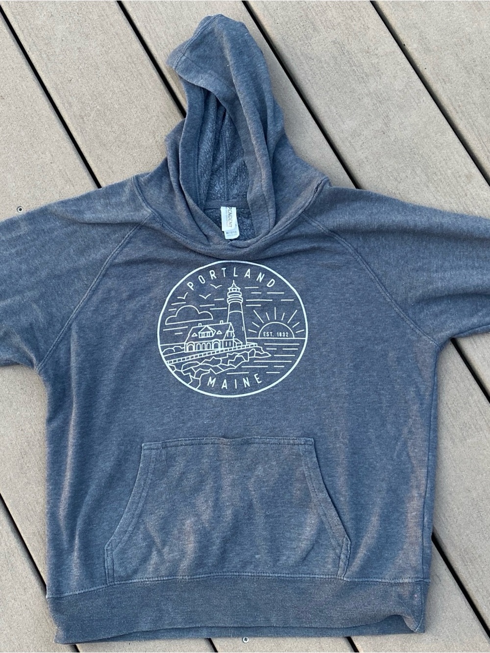 Portland Maine Kids Hoodie - Blue Graphic Sweatshirt
